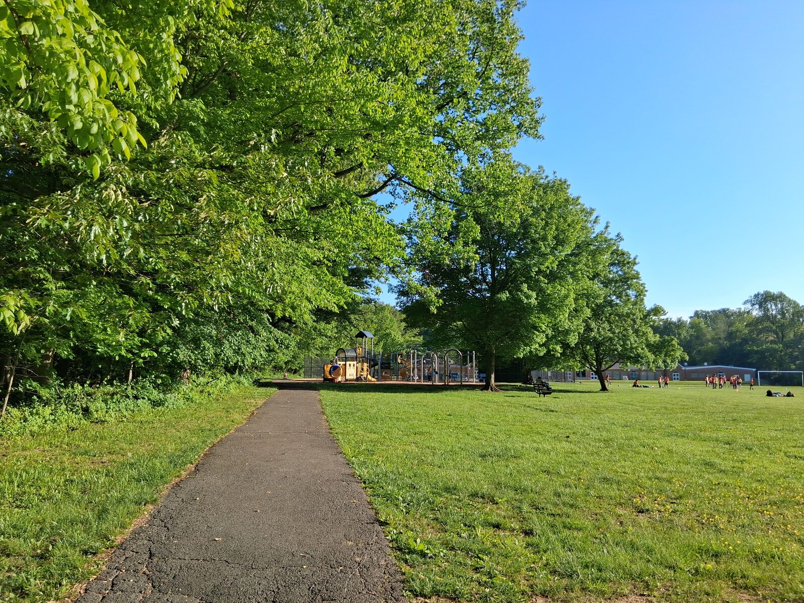 Playground and ball field at Fernwood Local Park